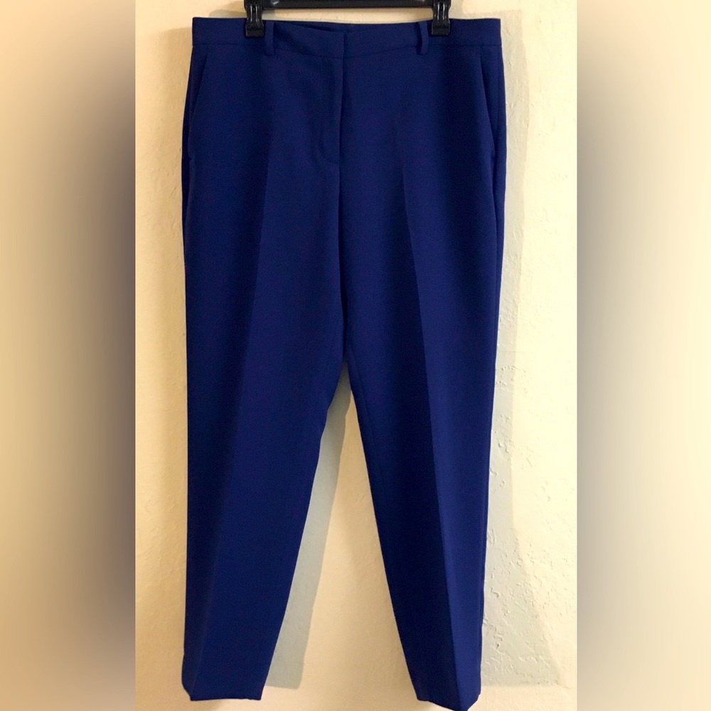 DKNY Trousers Dress Pants Slacks Size 14 Blue Work Wear Office Professio…